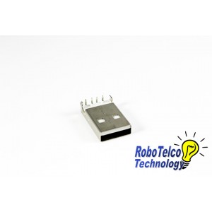 USB Type-A Male Connector (PCB Mount)