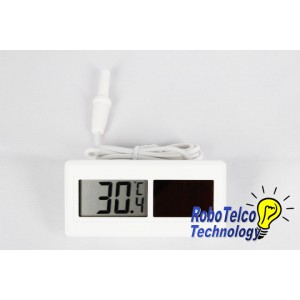 Solar Powered Digital Thermometer (Panel Mount)