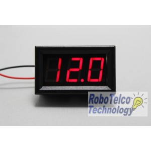 Digital Volt Meter (RED) - 2 Wire