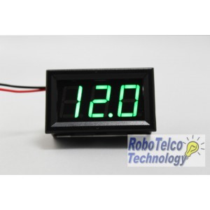 Digital Volt Meter (Green) - 2 Wire